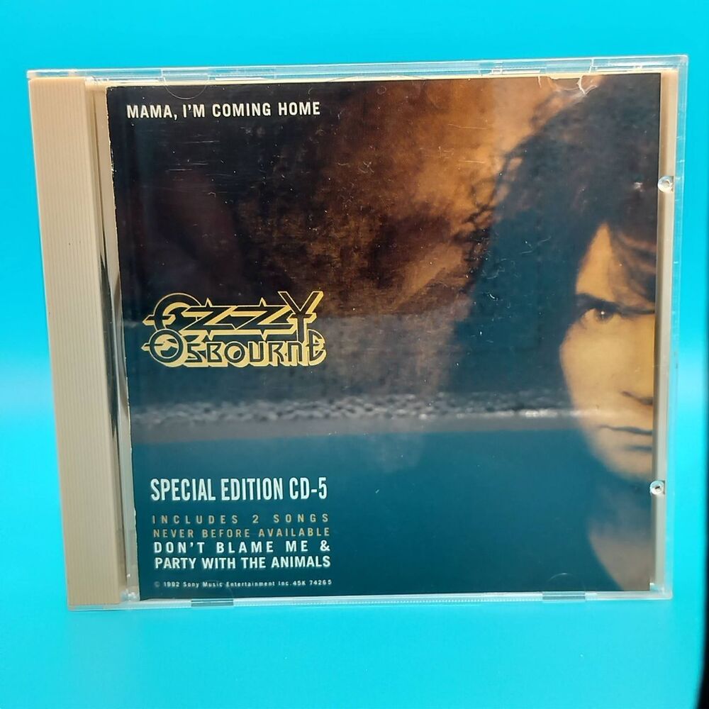 Ozzy Osbourne Mama I'm Coming Home CD-5 1992 Epic 45K74265 DADC First Press